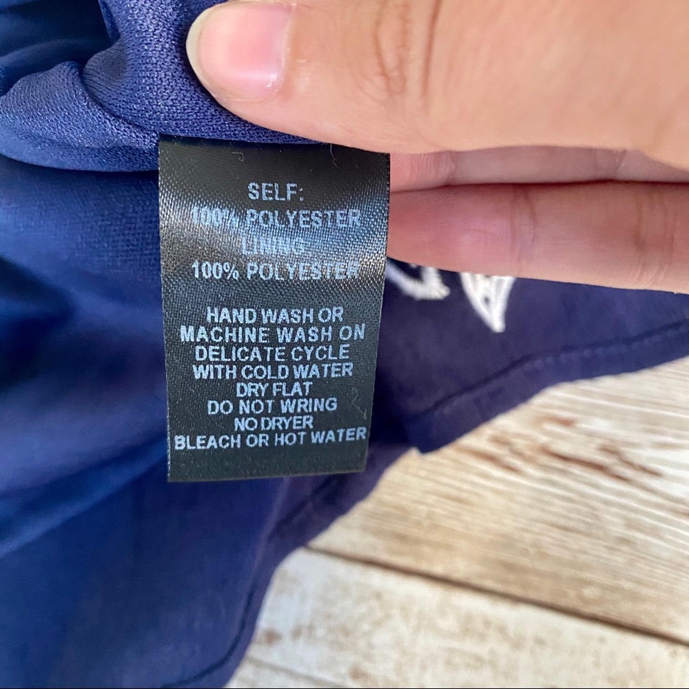 Lulu’s Navy Blue Embroidered Dress - Picture 5 of 7